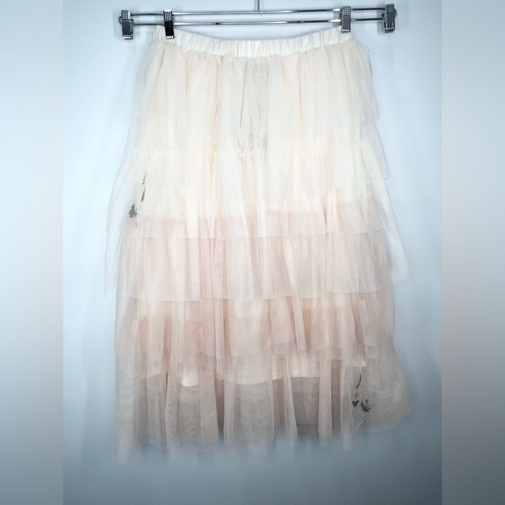 NWT Target Wicked Tulle Blush Tiered Pull On Midi Skirt XL